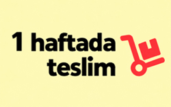 Ürünü hemen şimdi satın alabilirsiniz ve 1 hafta içerisinde tarafınıza sevkini gerçekleştirebiliriz.