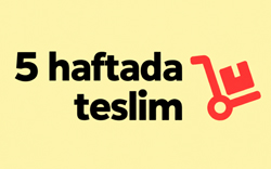 Ürünü hemen şimdi satın alabilirsiniz ve 5 hafta içerisinde tarafınıza sevkini gerçekleştirebiliriz.