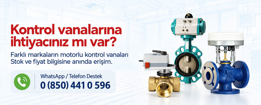 Motorlu kontrol vanaları