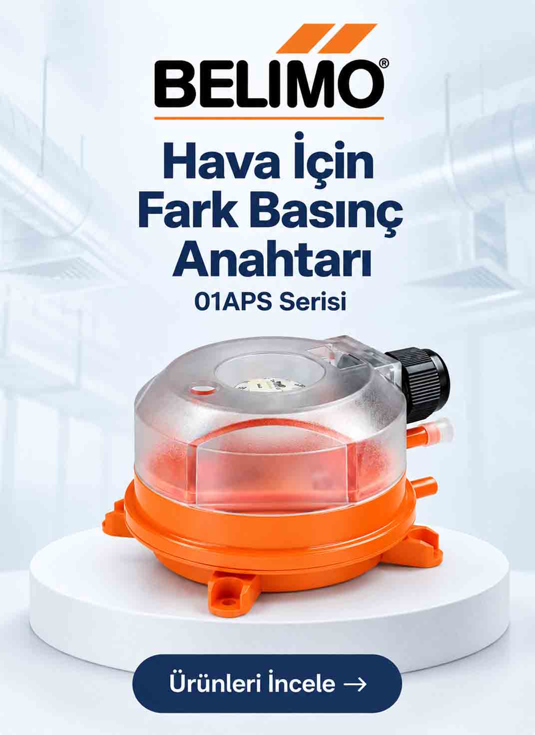 Belimo hava fark basınç anahtarları