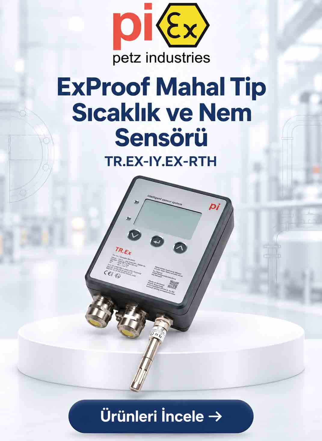 ExProof sıcaklık ve nem sensörleri