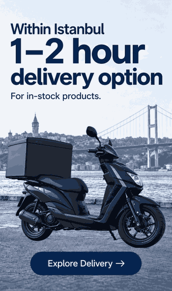 Courier delivery in 1–2 hours for in-stock products in Istanbul — view delivery details