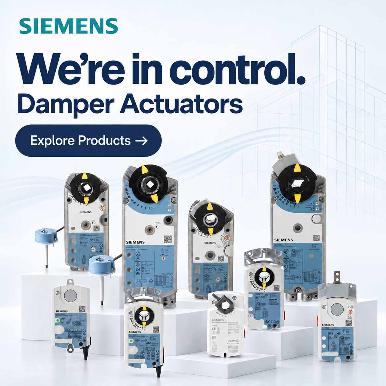 Siemens air damper actuators — explore products