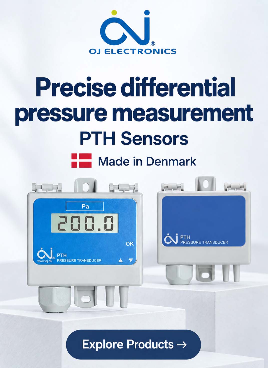 OJ Electronics differential pressure sensors