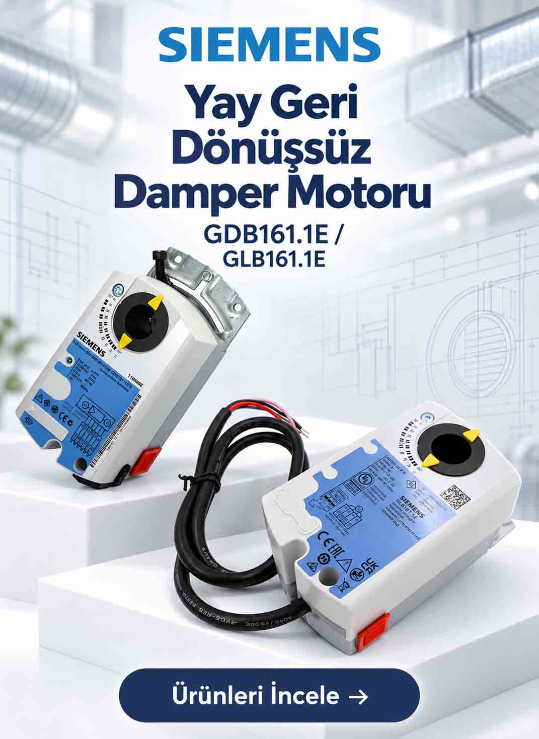 Siemens damper motorları